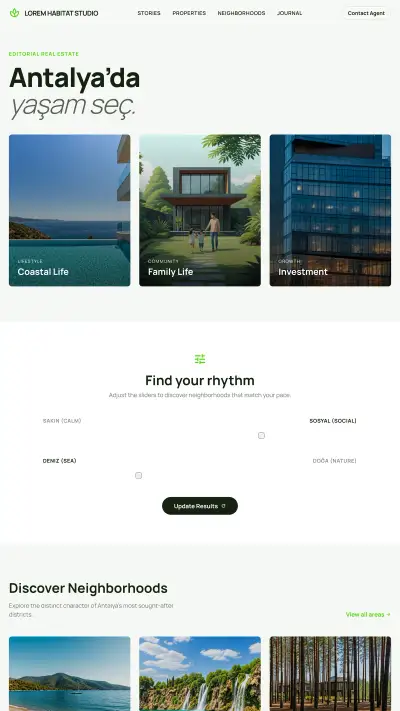 Immobilier / présentation de projet (multilingue)